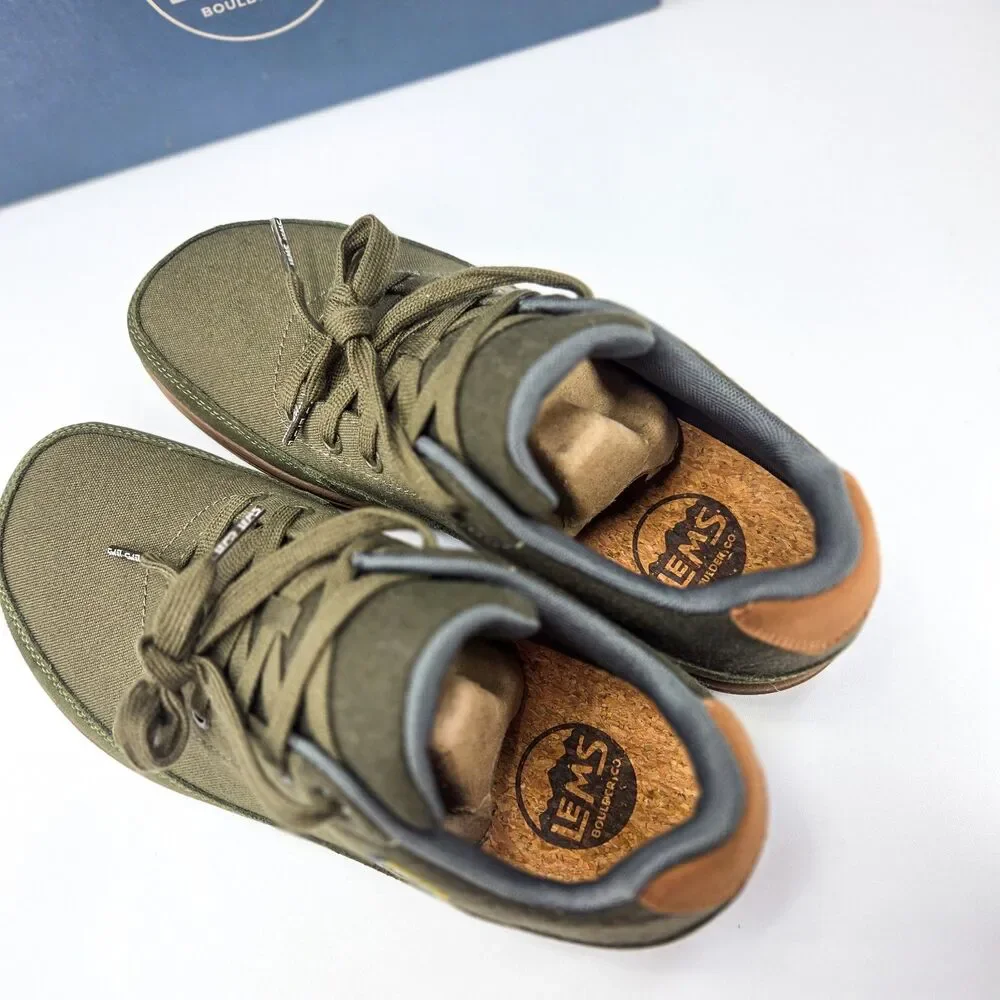 Lems Chillum Spruce Olive Green Minimalist Shoes Men’s 8 Women's 9.5 302-080M